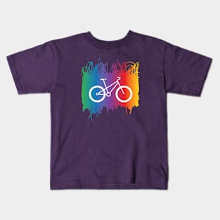 Rainbow bike Kids T-Shirt